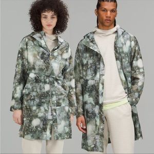 Lululemon Lab PACKABLE PARKA unisex XL cool print: Morpheus Macro Multi new